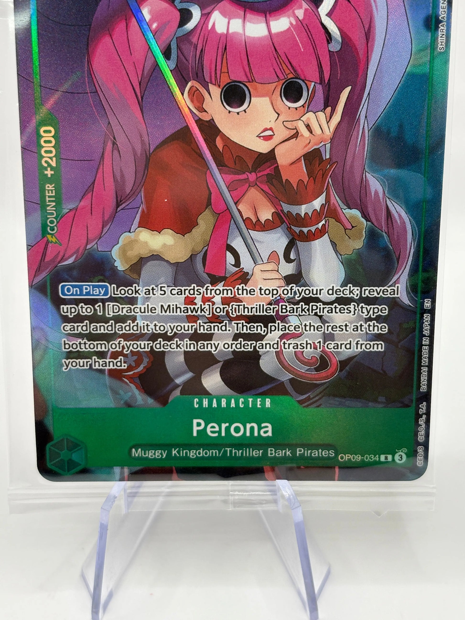 One Piece TCG - Perona OP09-034 Rare Promo Card Sealed FRENLY BRICKS - Open 7 Days