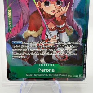 One Piece TCG - Perona OP09-034 Rare Promo Card Sealed FRENLY BRICKS - Open 7 Days
