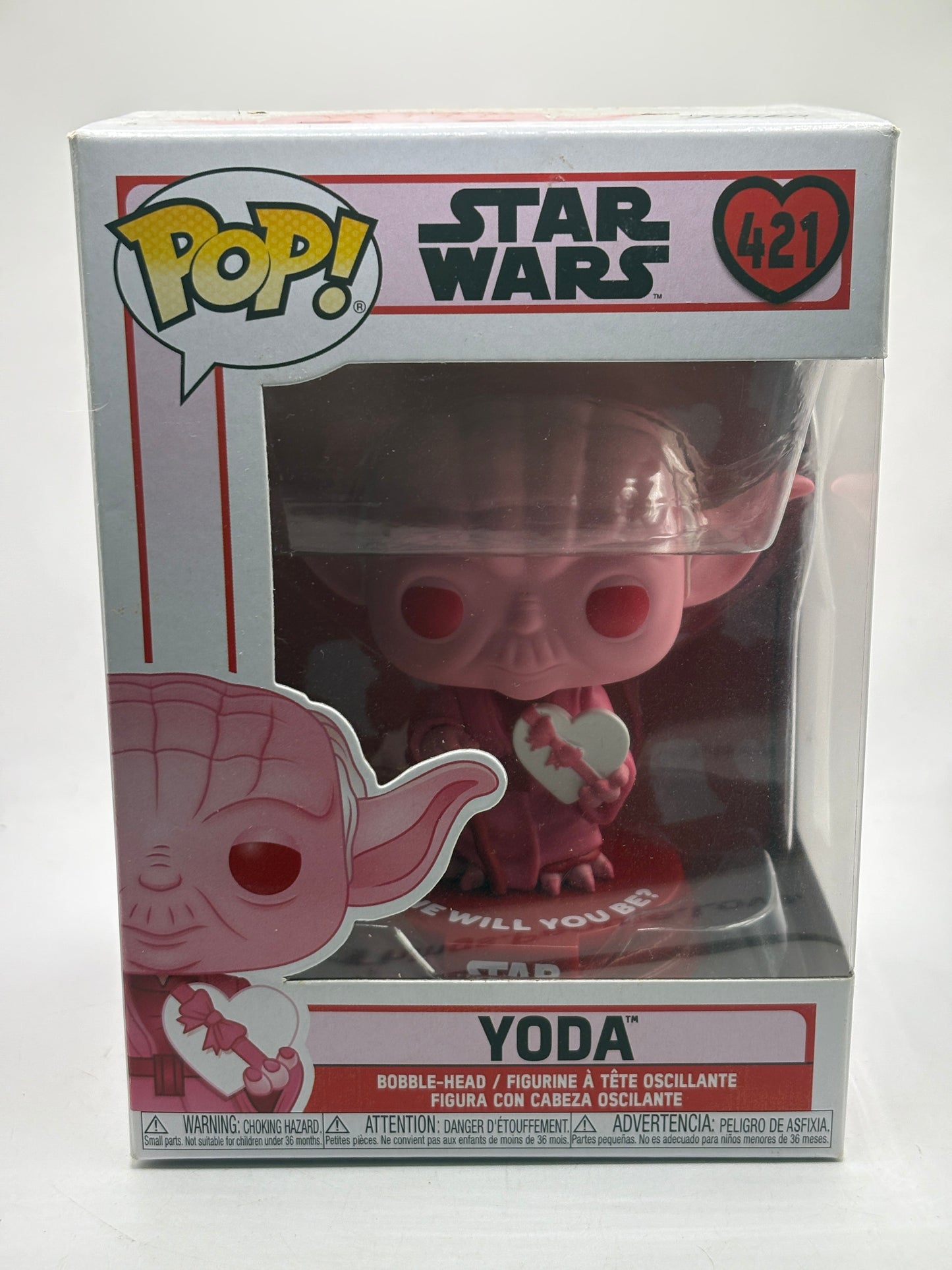 Funko POP! Star Wars Valentines #421 Yoda Bobble-Head FRENLY BRICKS - Open 7 Days