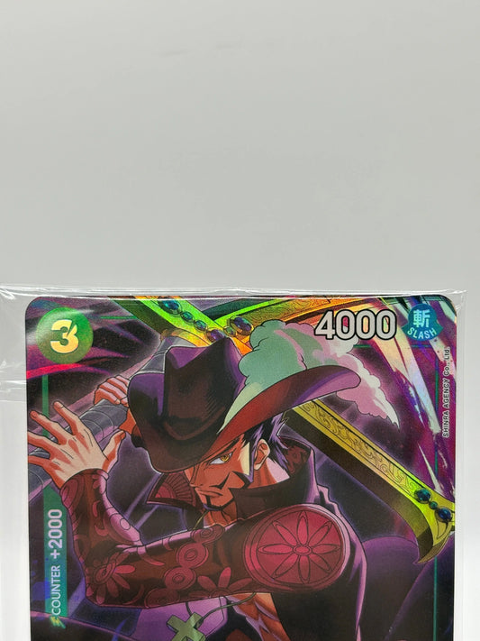 One Piece TCG - Dracule Mihawk ST12-003 SR Sealed Promo Card FRENLY BRICKS - Open 7 Days