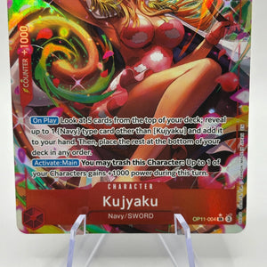 One Piece TCG - Kujyaku OP11-004 SR Alternate Art A Fist of Divine Speed FRENLY BRICKS - Open 7 Days