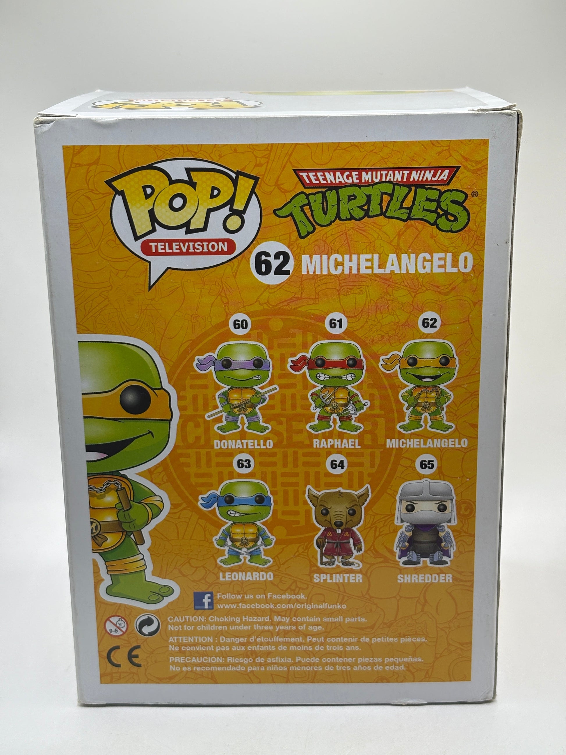 Funko POP! Television TMNT #62 Michelangelo Vinyl Figure FRENLY BRICKS - Open 7 Days