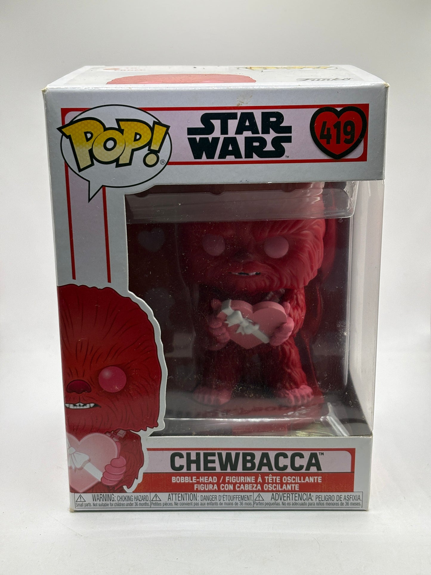Funko POP! Star Wars Valentines #419 Chewbacca Bobble-Head FRENLY BRICKS - Open 7 Days