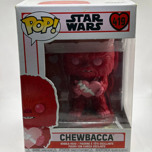 Funko POP! Star Wars Valentines #419 Chewbacca Bobble-Head FRENLY BRICKS - Open 7 Days