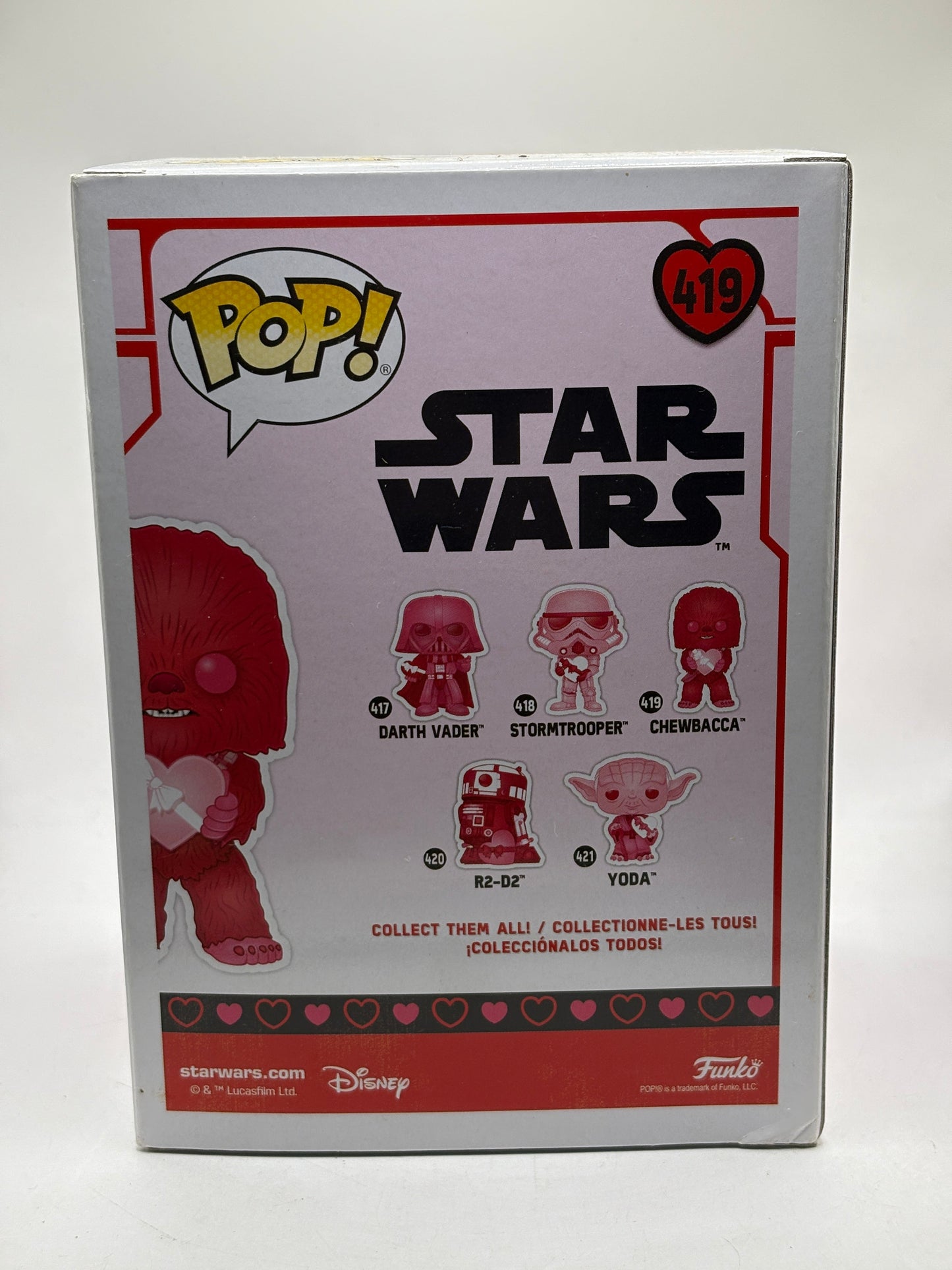 Funko POP! Star Wars Valentines #419 Chewbacca Bobble-Head FRENLY BRICKS - Open 7 Days