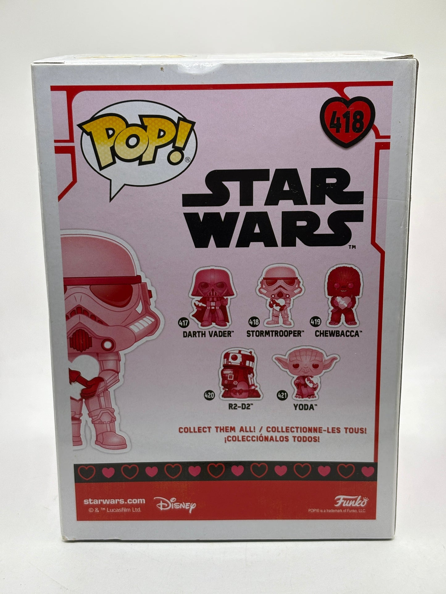 Funko POP! Star Wars Valentines #418 Stormtrooper Bobble-Head FRENLY BRICKS - Open 7 Days