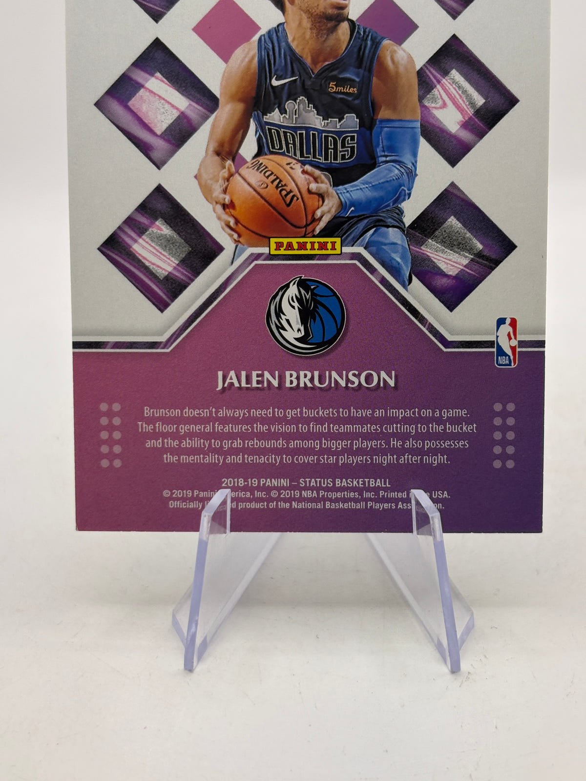 2018-19 Status Rookie Credentials 29 Jalen Brunson RC Mavs Knicks image 4