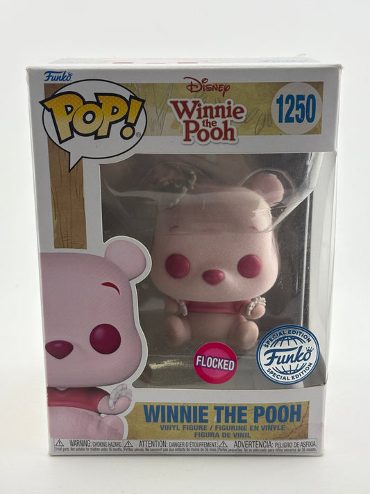 Funko POP! Disney Winnie the Pooh #1250 Winnie The Pooh Flocked SE FRENLY BRICKS - Open 7 Days