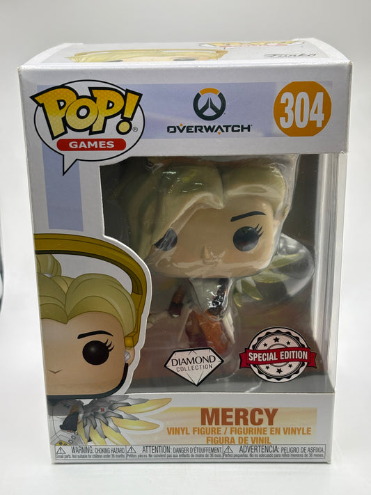 Funko POP! Games Overwatch #304 Mercy Diamond Special Edition FRENLY BRICKS - Open 7 Days