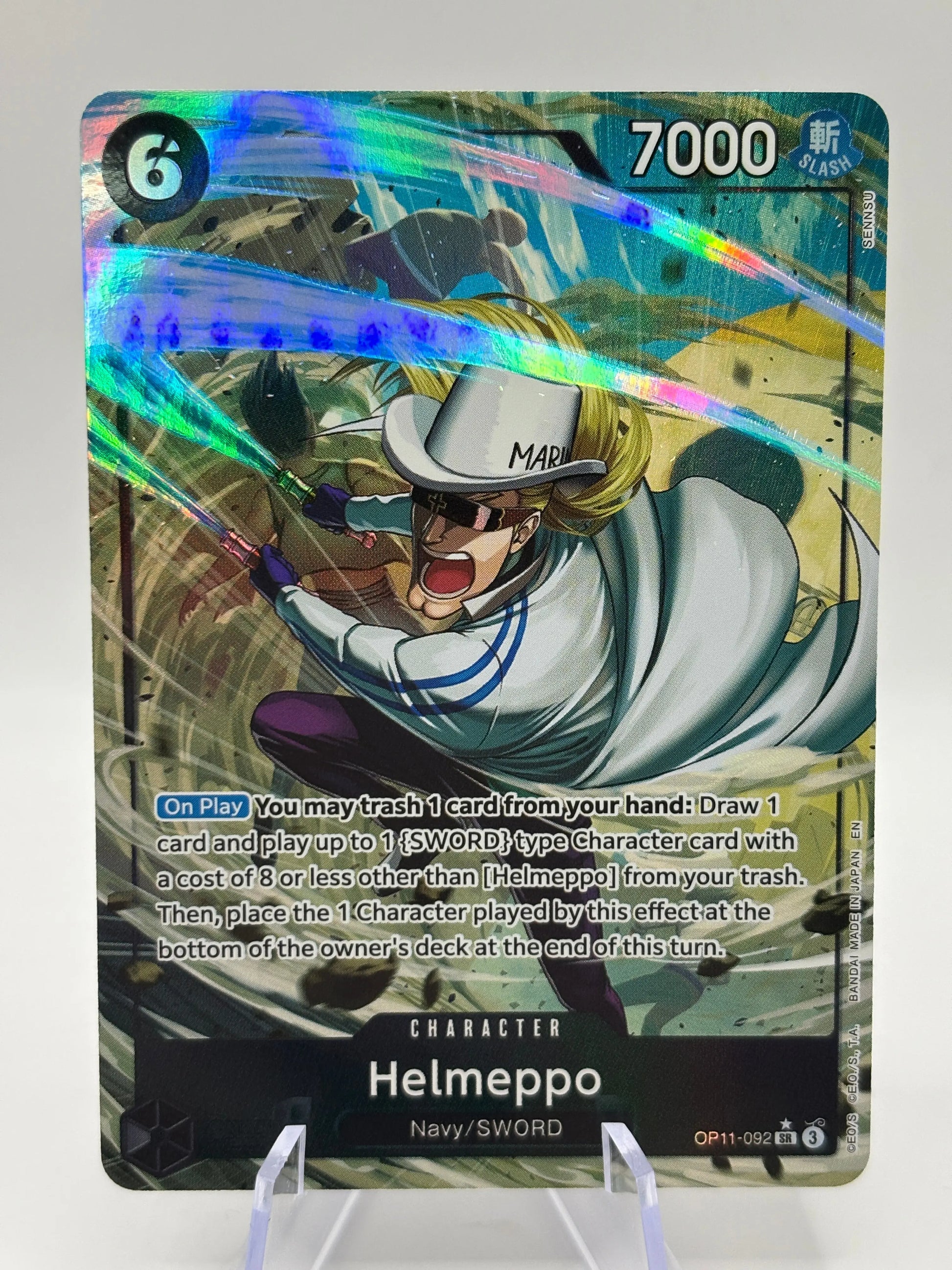 One Piece TCG - Helmeppo OP11-092 SR Alternate Art A Fist of Divine Speed NM FRENLY BRICKS - Open 7 Days