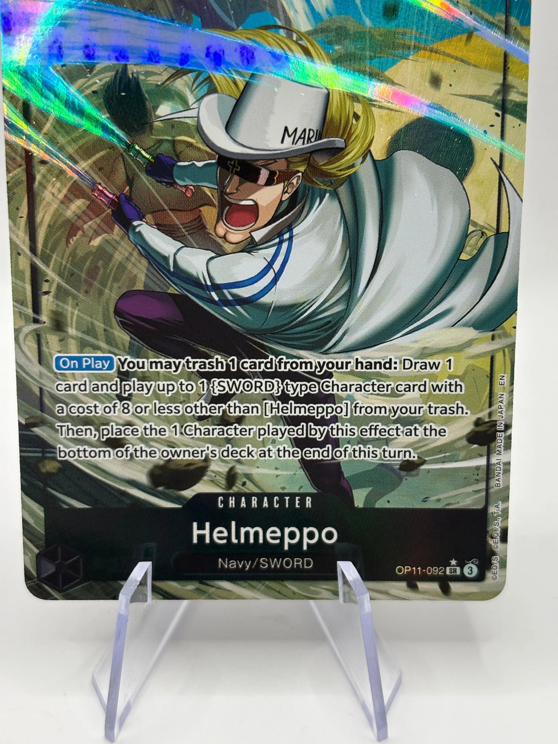 One Piece TCG - Helmeppo OP11-092 SR Alternate Art A Fist of Divine Speed NM FRENLY BRICKS - Open 7 Days