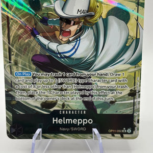 One Piece TCG - Helmeppo OP11-092 SR Alternate Art A Fist of Divine Speed NM FRENLY BRICKS - Open 7 Days