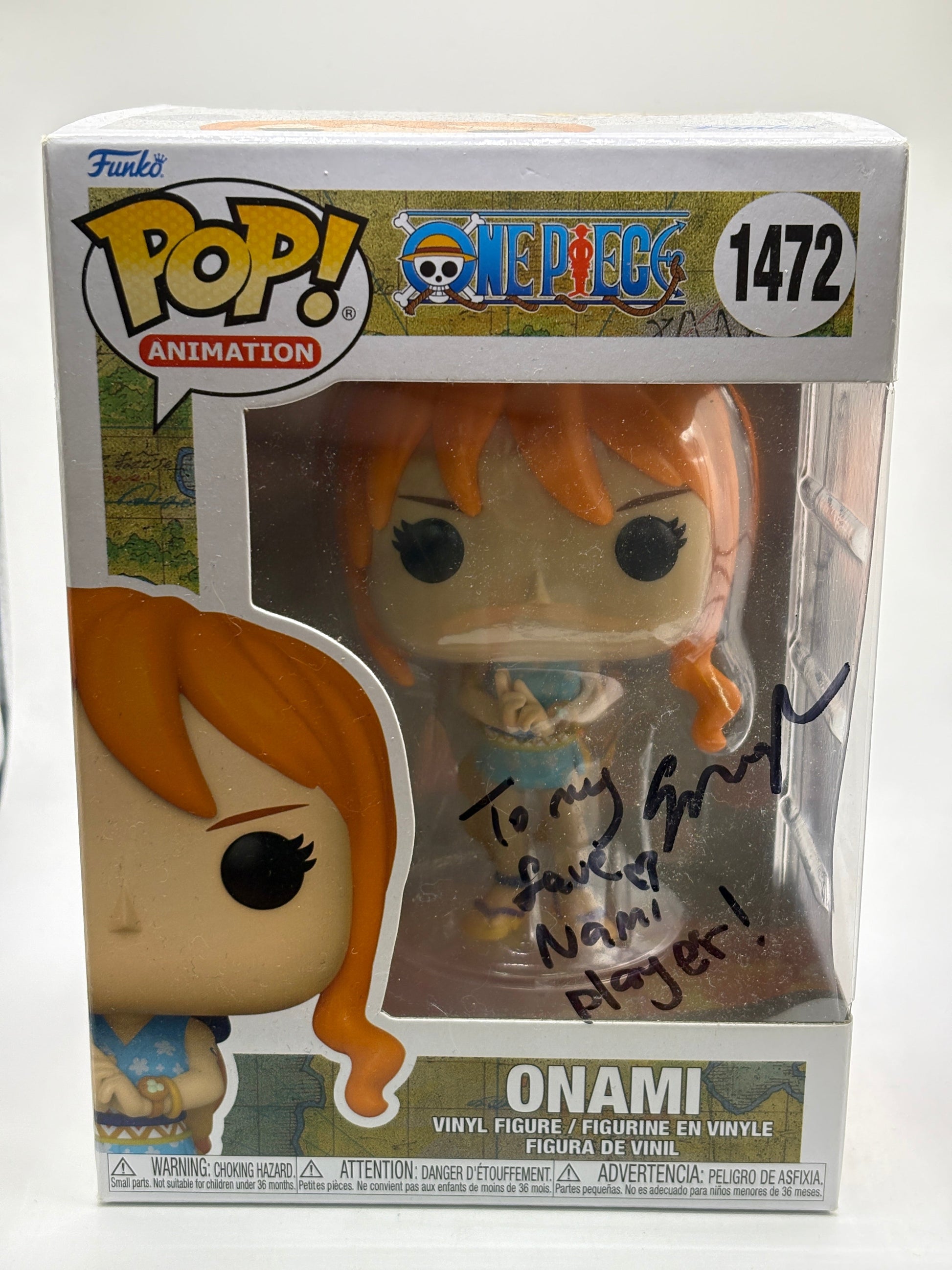 Funko POP! Animation One Piece #1472 Onami Signed Autograph No COA FRENLY BRICKS - Open 7 Days