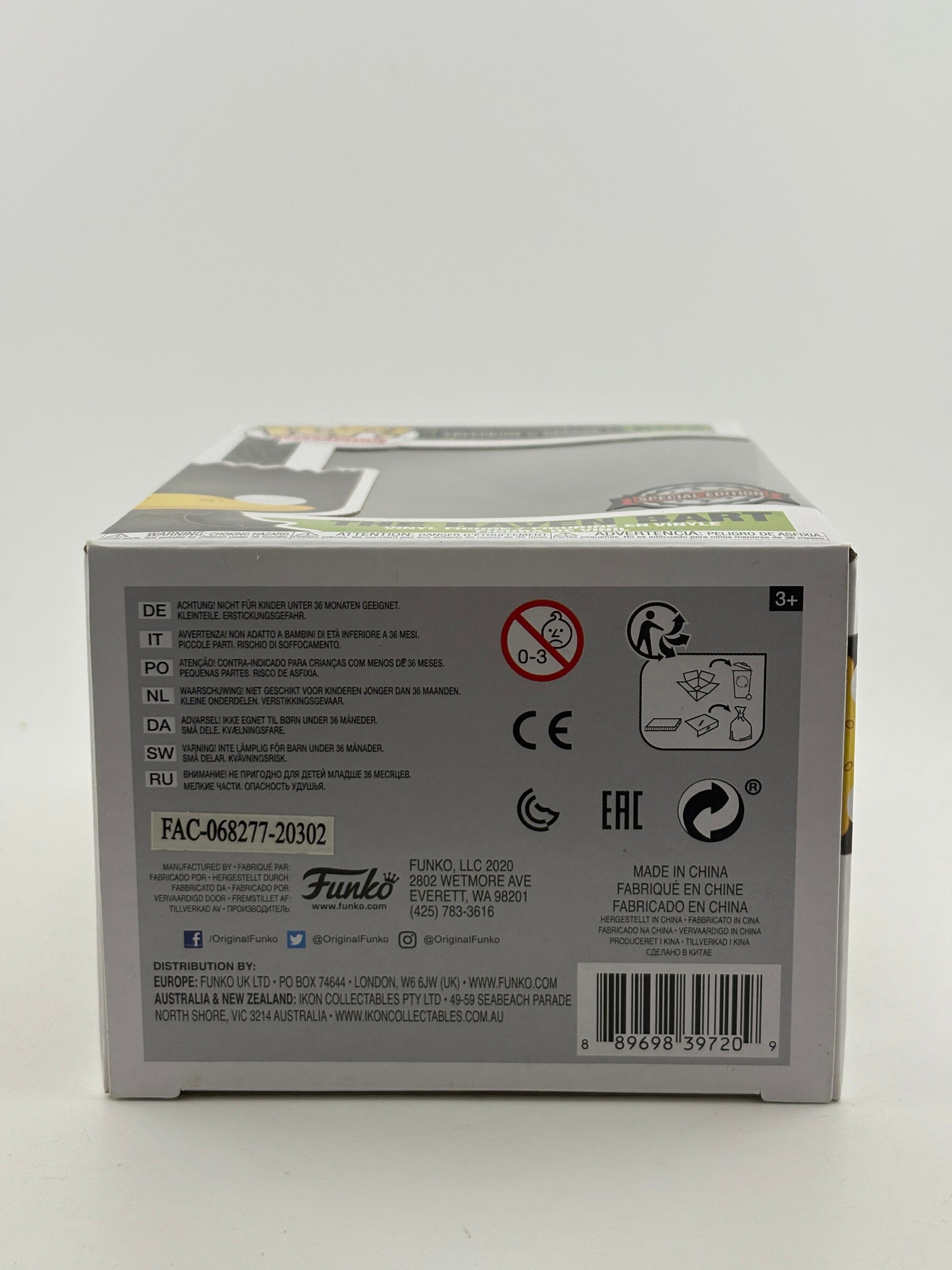 Funko POP! Television The Simpsons #1032 The Raven Bart Special Edition FRENLY BRICKS - Open 7 Days