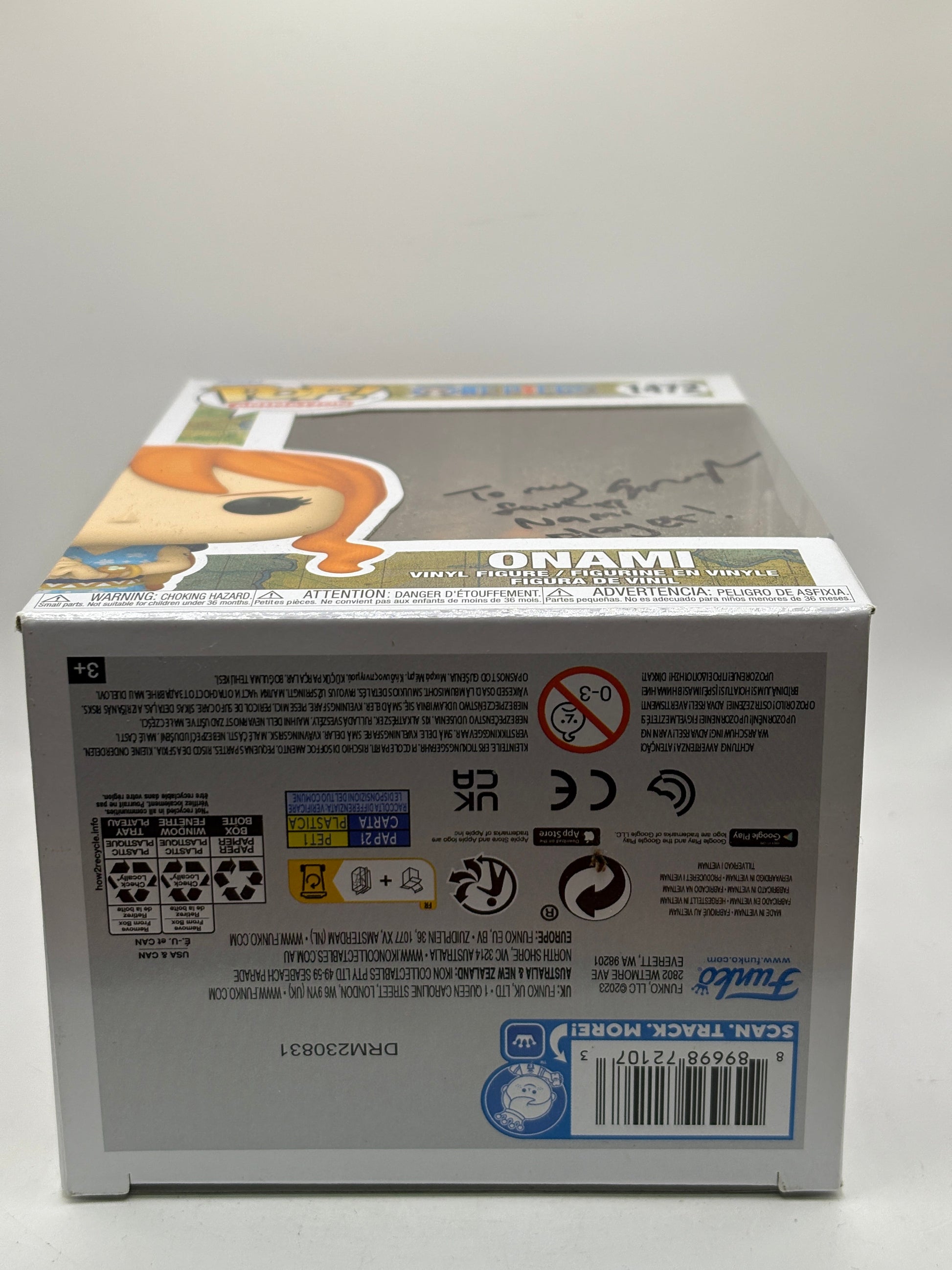 Funko POP! Animation One Piece #1472 Onami Signed Autograph No COA FRENLY BRICKS - Open 7 Days