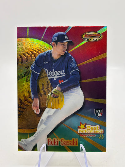 Roki Sasaki  -  2025 Bowman's Best - Best Performance #BP23 Los Angeles Dodgers