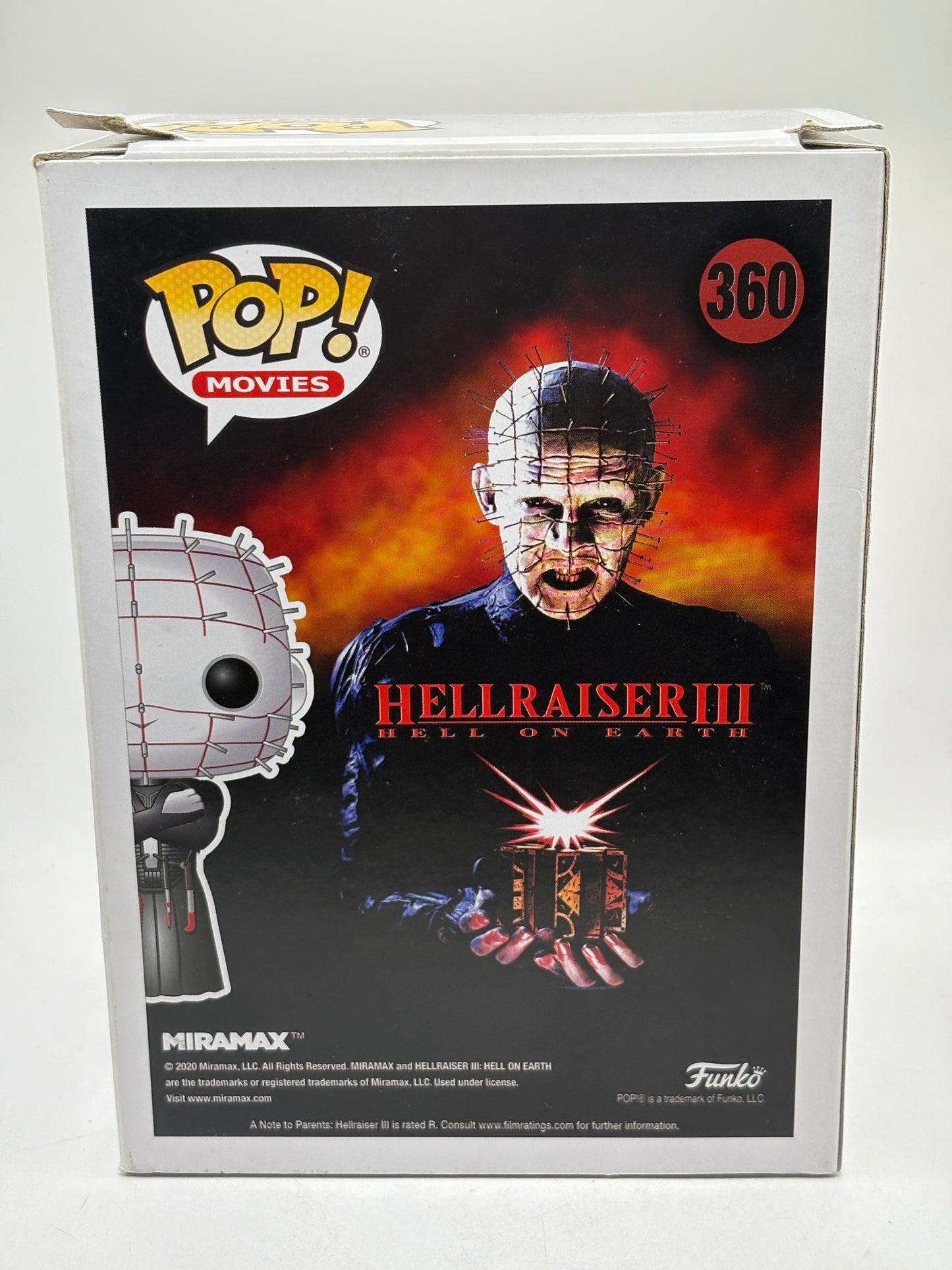 Funko POP! Movies Hell Raiser III #360 Pinhead Special Edition Glow *Box Damage FRENLY BRICKS - Open 7 Days
