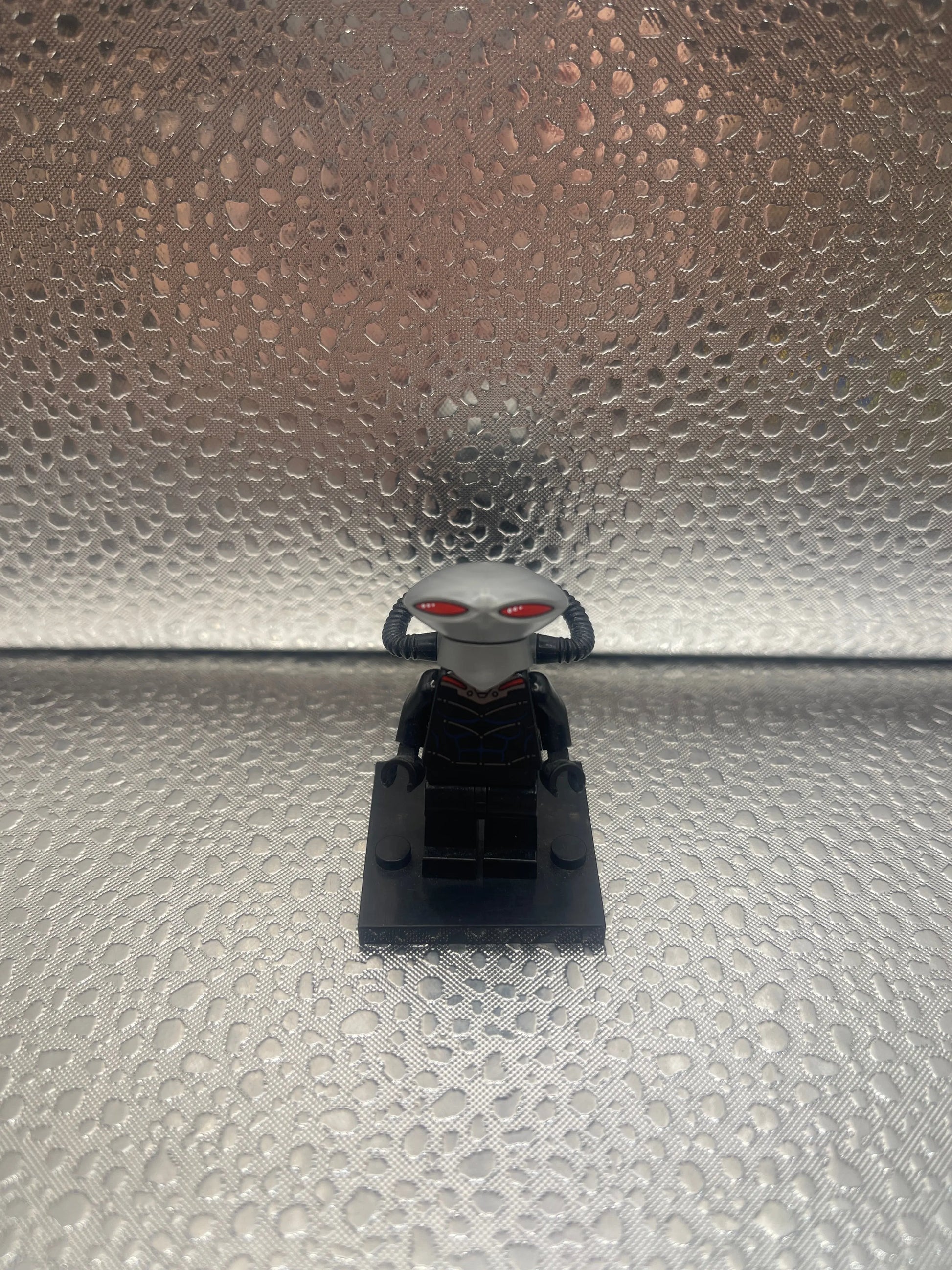 LEGO Super Heroes Black Manta Flat Silver Helmet Minifigure SH0160 Set 76027 FRENLY BRICKS - Open 7 Days
