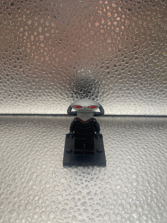 LEGO Super Heroes Black Manta Flat Silver Helmet Minifigure SH0160 Set 76027 FRENLY BRICKS - Open 7 Days