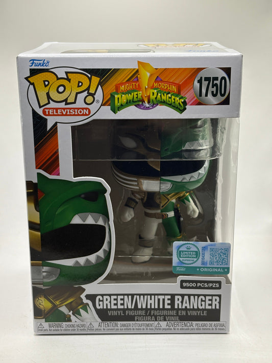 Funko POP! Television Power Rangers #1750 Green/White Ranger Limited 9500 Pcs FRENLY BRICKS - Open 7 Days