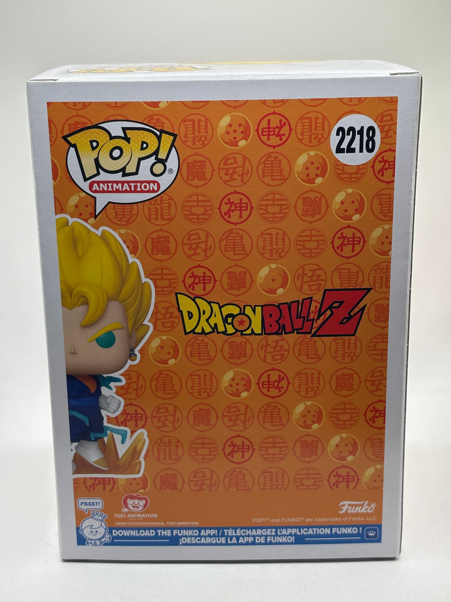 Funko POP! Animation Dragon Ball Z #2218 Super Saiyan Vegito Limited Glow Chase FRENLY BRICKS - Open 7 Days