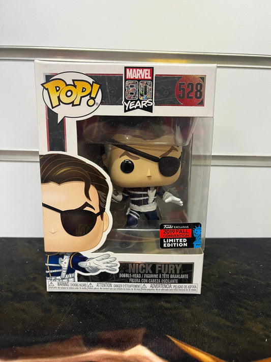 Funko Pop! Marvel 80 Years Nick Fury #528 2019 Fall Convention Exclusive Vinyl FRENLY BRICKS - Open 7 Days