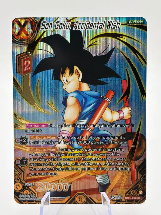 Dragon Ball Super Masters - Son Goku, Accidental Wish BT25-138 DBR NM (1) FRENLY BRICKS - Open 7 Days