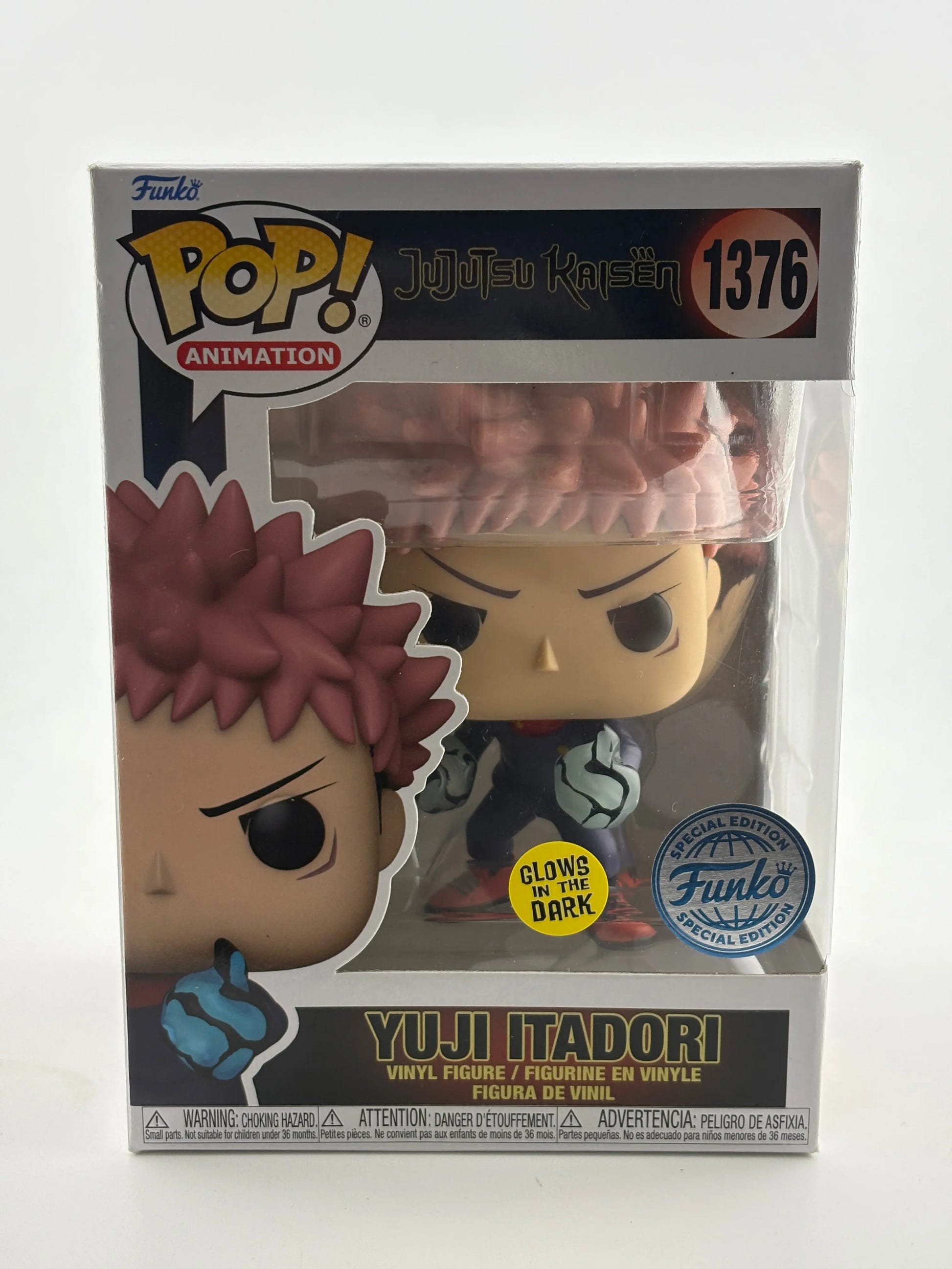 Funko POP! Animation Jujutsu Kaisen #1376 Yuji Itadori Glow Special Edition FRENLY BRICKS - Open 7 Days image 1