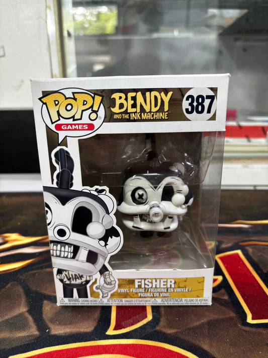 Funko Pop Games Bendy and the Ink Machine Fisher #387 FRENLY BRICKS - Open 7 Days