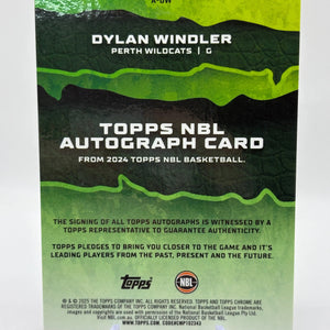 2024 Topps Chrome NBL Basketball - Dylan Windler Auto #A-DW FRENLY BRICKS - Open 7 Days