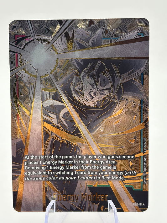 Dragon Ball Super Fusion World - Energy Marker E01-01 Alternate Art Son Goku FRENLY BRICKS - Open 7 Days