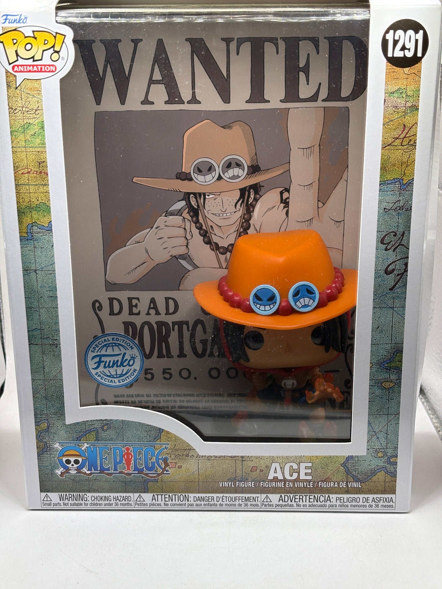 Funko POP! Animation One Piece #1291 Ace Special Edition Wanted FRENLY BRICKS - Open 7 Days