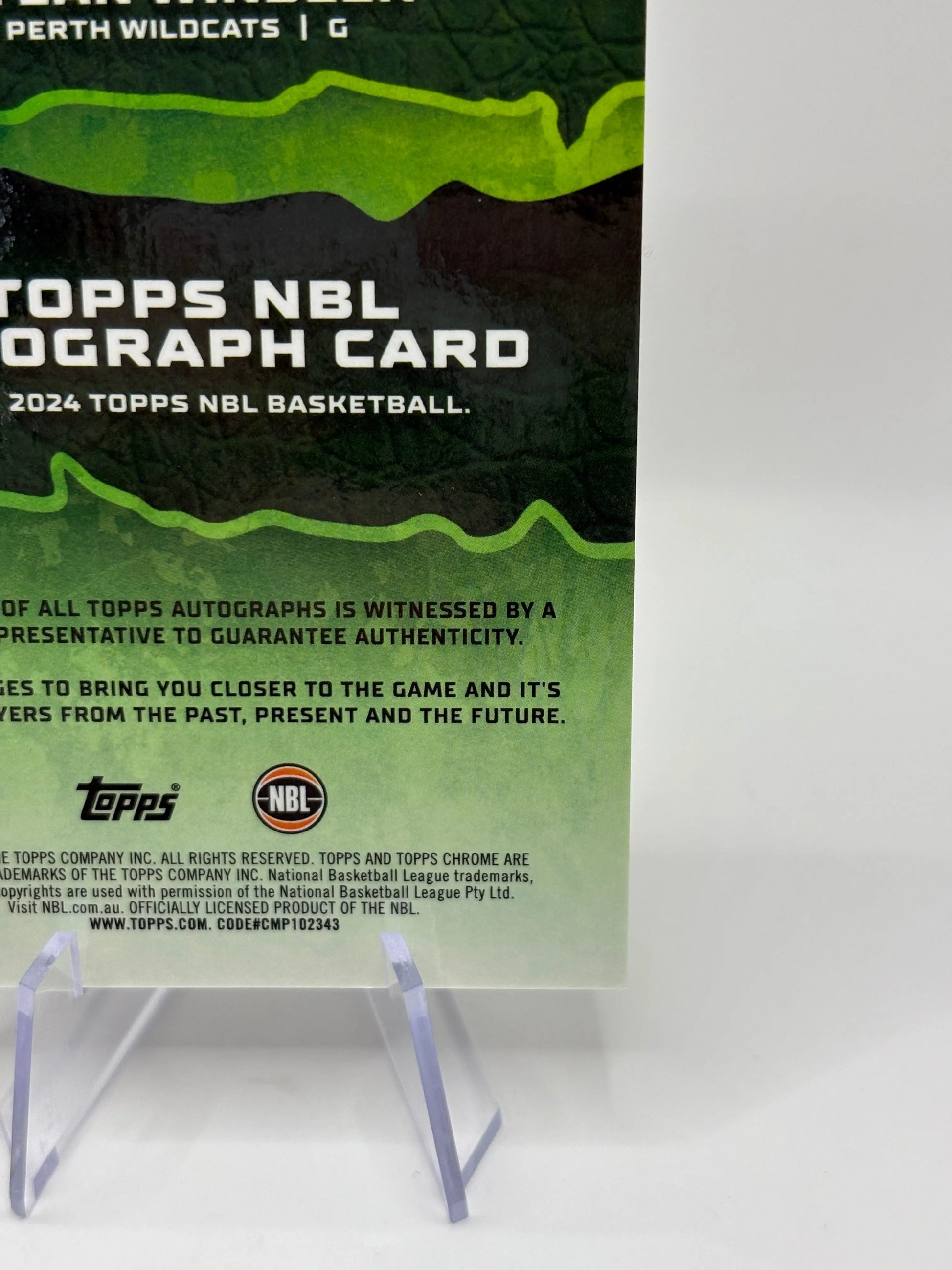 2024 Topps Chrome NBL Basketball - Dylan Windler Auto #A-DW FRENLY BRICKS - Open 7 Days