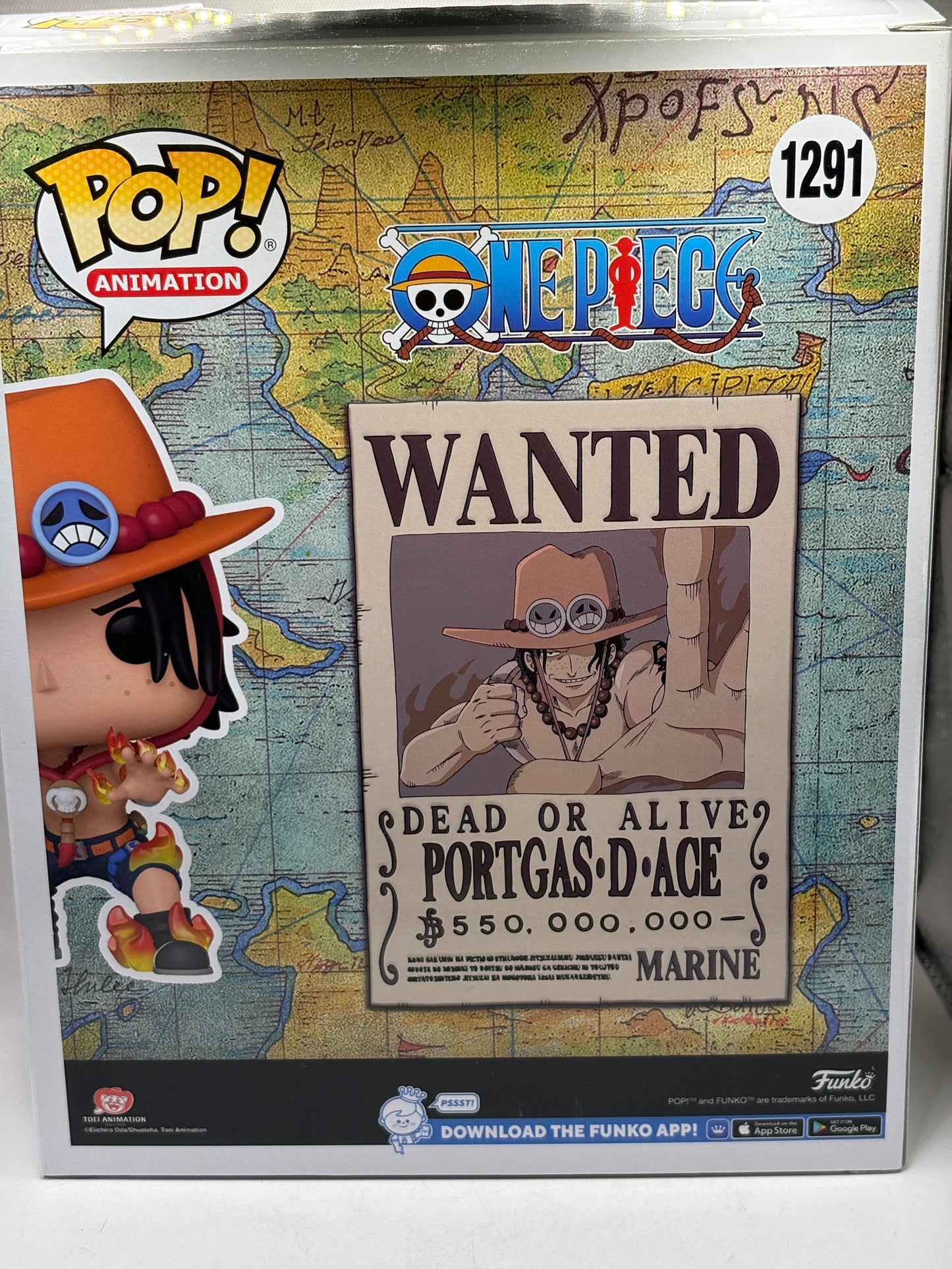 Funko POP! Animation One Piece #1291 Ace Special Edition Wanted FRENLY BRICKS - Open 7 Days