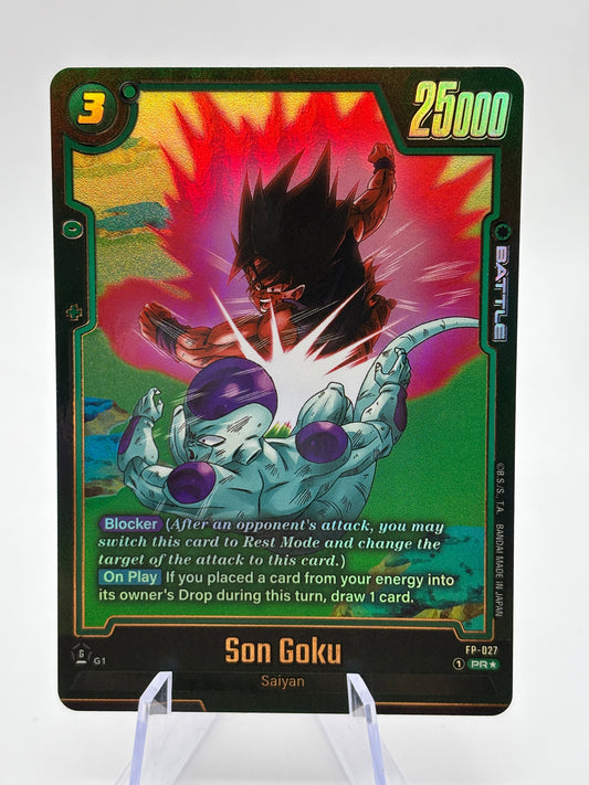 Dragon Ball Super Fusion World TCG - Son Goku FP-027 PR Alt Art FRENLY BRICKS - Open 7 Days