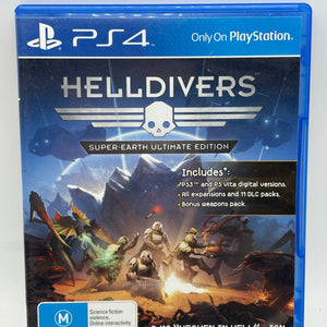 Playstation 4 Hell Divers Video Game M FRENLY BRICKS - Open 7 Days