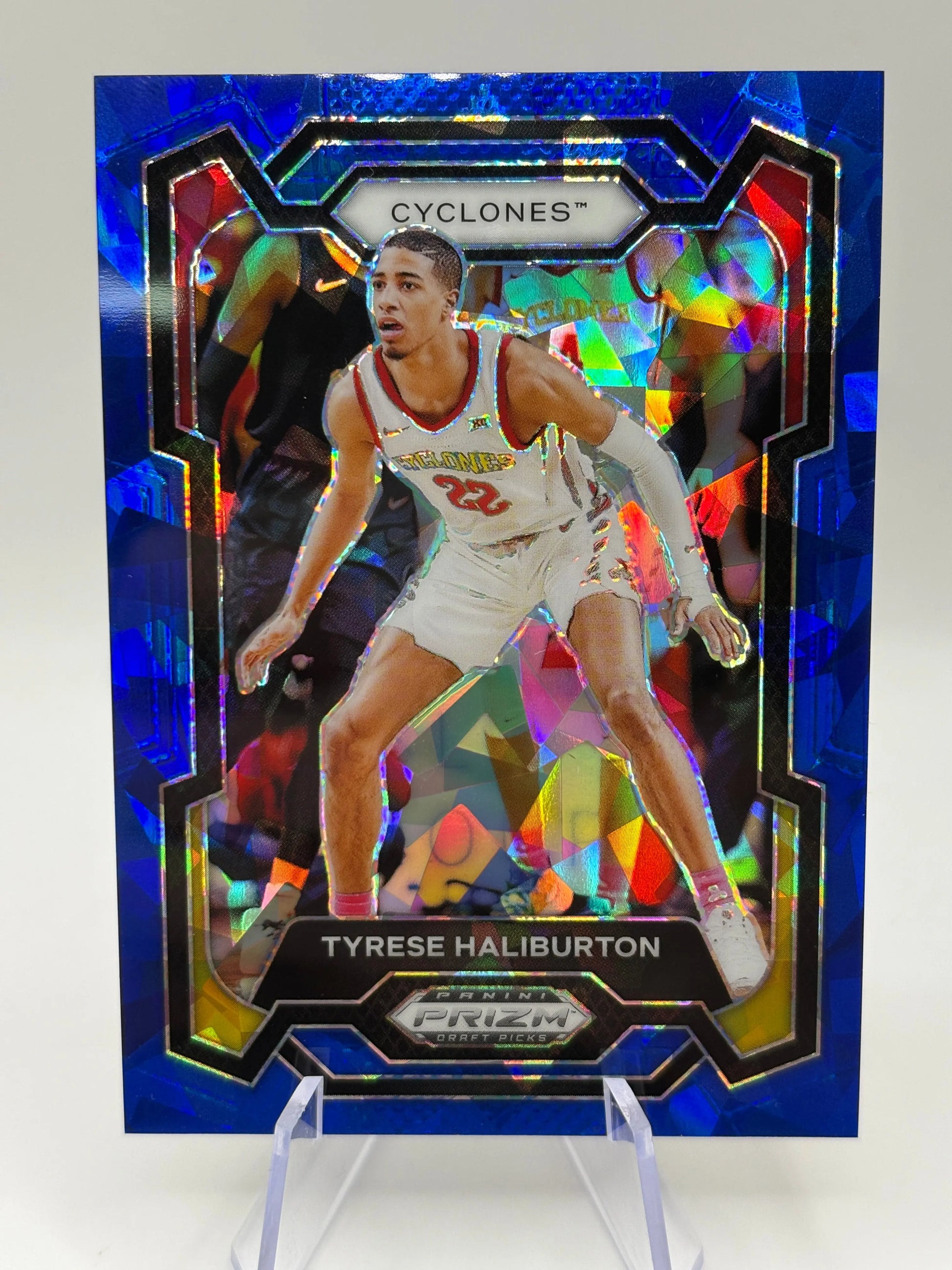 2024 Panini Prizm Draft Picks #65 Tyrese Haliburton Blue Ice Prizms #/99 FRENLY BRICKS - Open 7 Days