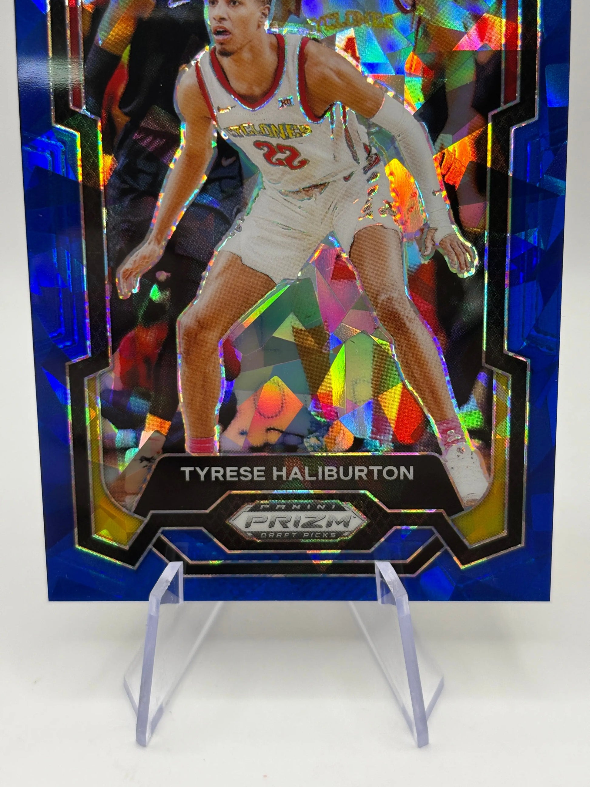 2024 Panini Prizm Draft Picks #65 Tyrese Haliburton Blue Ice Prizms #/99 FRENLY BRICKS - Open 7 Days