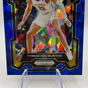 2024 Panini Prizm Draft Picks #65 Tyrese Haliburton Blue Ice Prizms #/99 FRENLY BRICKS - Open 7 Days