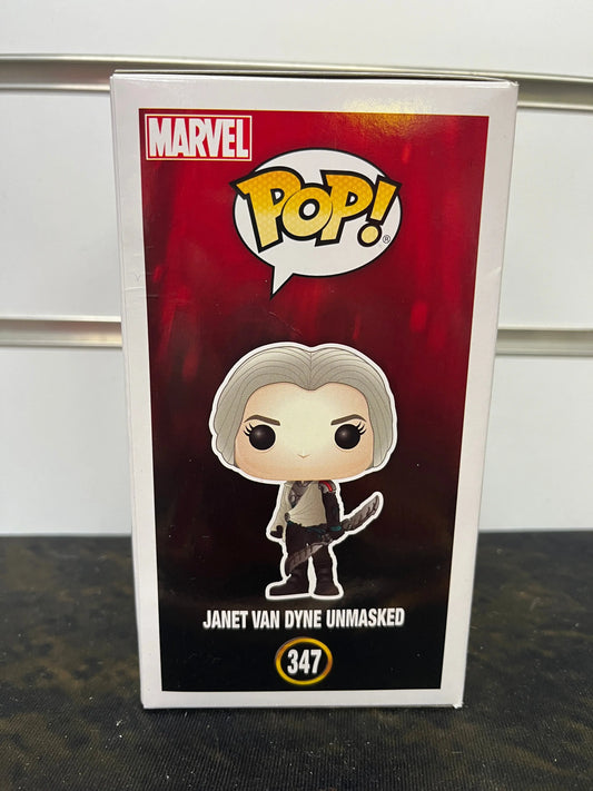 Funko Pop Janet Van Dyne Unmasked #347 Bobblehead Ant-Man And The Wasp Marvel FRENLY BRICKS - Open 7 Days