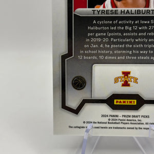 2024 Panini Prizm Draft Picks #65 Tyrese Haliburton Blue Ice Prizms #/99 FRENLY BRICKS - Open 7 Days