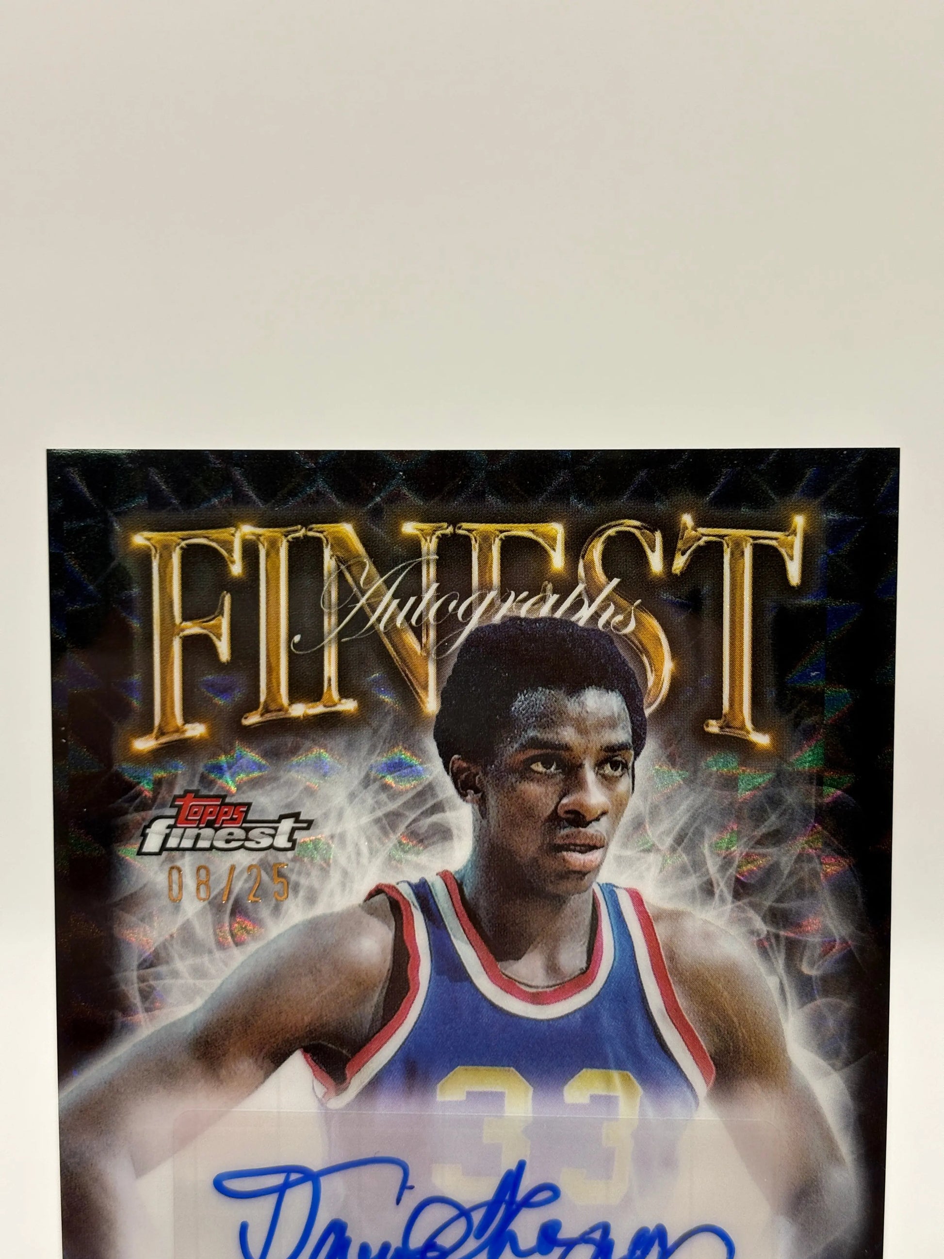 2024-25 Topps Finest Basketball #FA-DT David Thompson Auto Black /25 FRENLY BRICKS - Open 7 Days