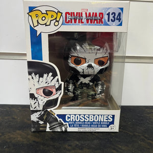 Funko Pop! MARVEL Captain America Civil War - Crossbones #134 Bobble-POP FRENLY BRICKS - Open 7 Days