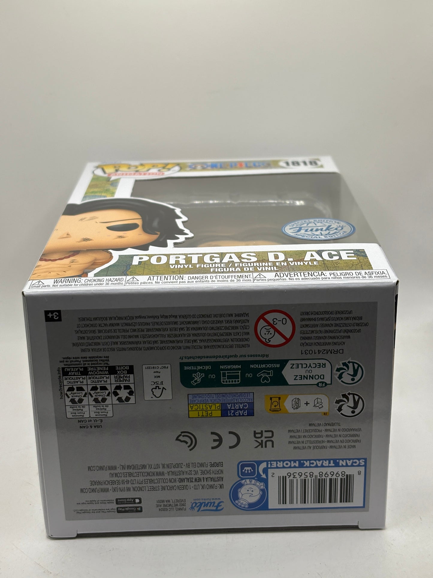 Funko POP! Animation One Piece #1818 Portgas D. Ace Special Edition FRENLY BRICKS - Open 7 Days