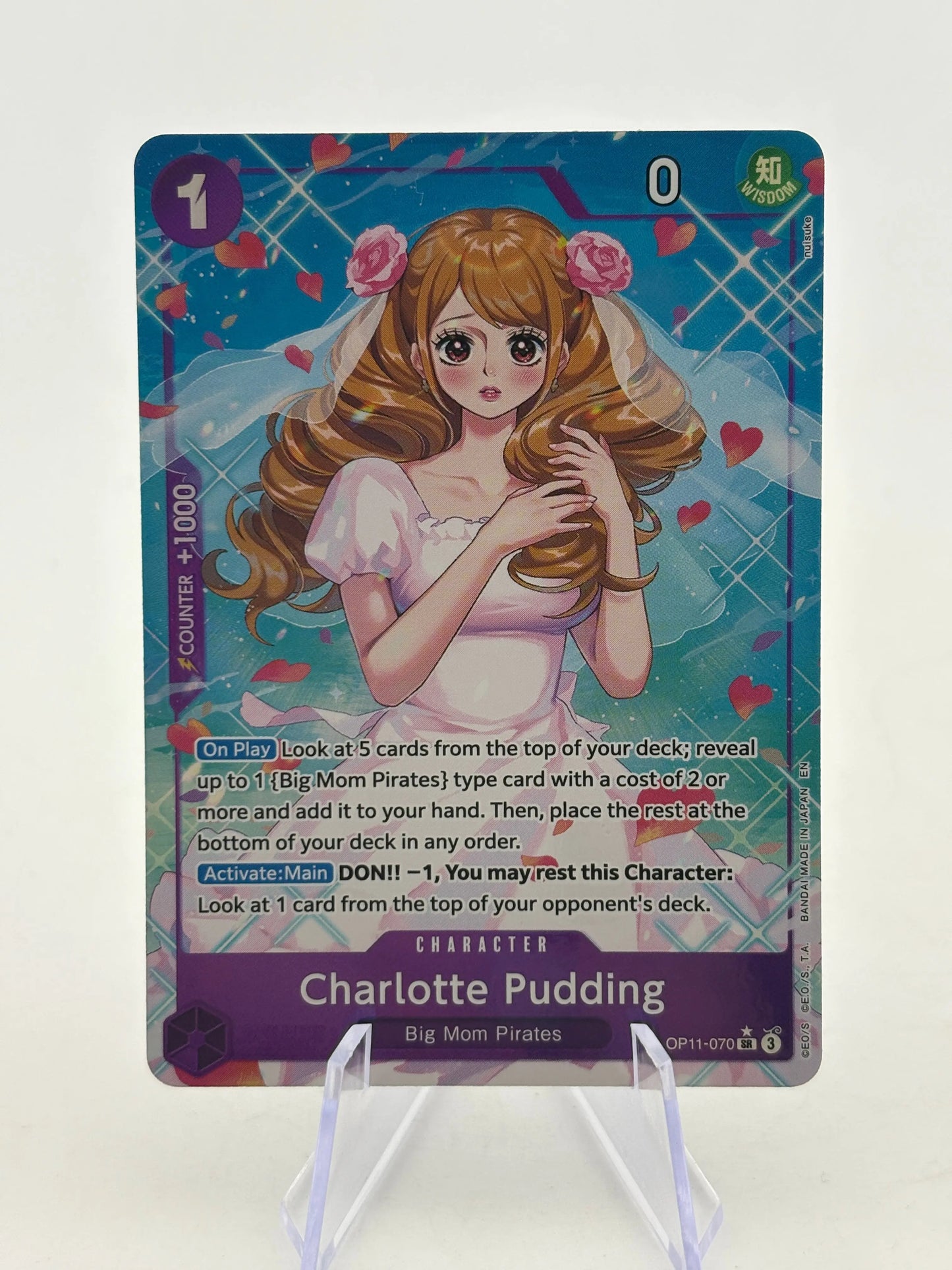 One Piece TCG OP11 - Charlotte Pudding OP11-070 SR* Alternate Art FRENLY BRICKS - Open 7 Days