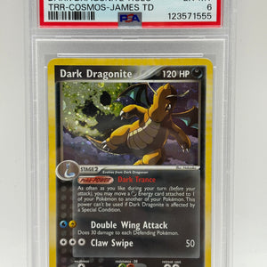 2004 Pokemon EX - Dark Dragonite #15/109 Cosmos Holo PSA 6 FRENLY BRICKS - Open 7 Days