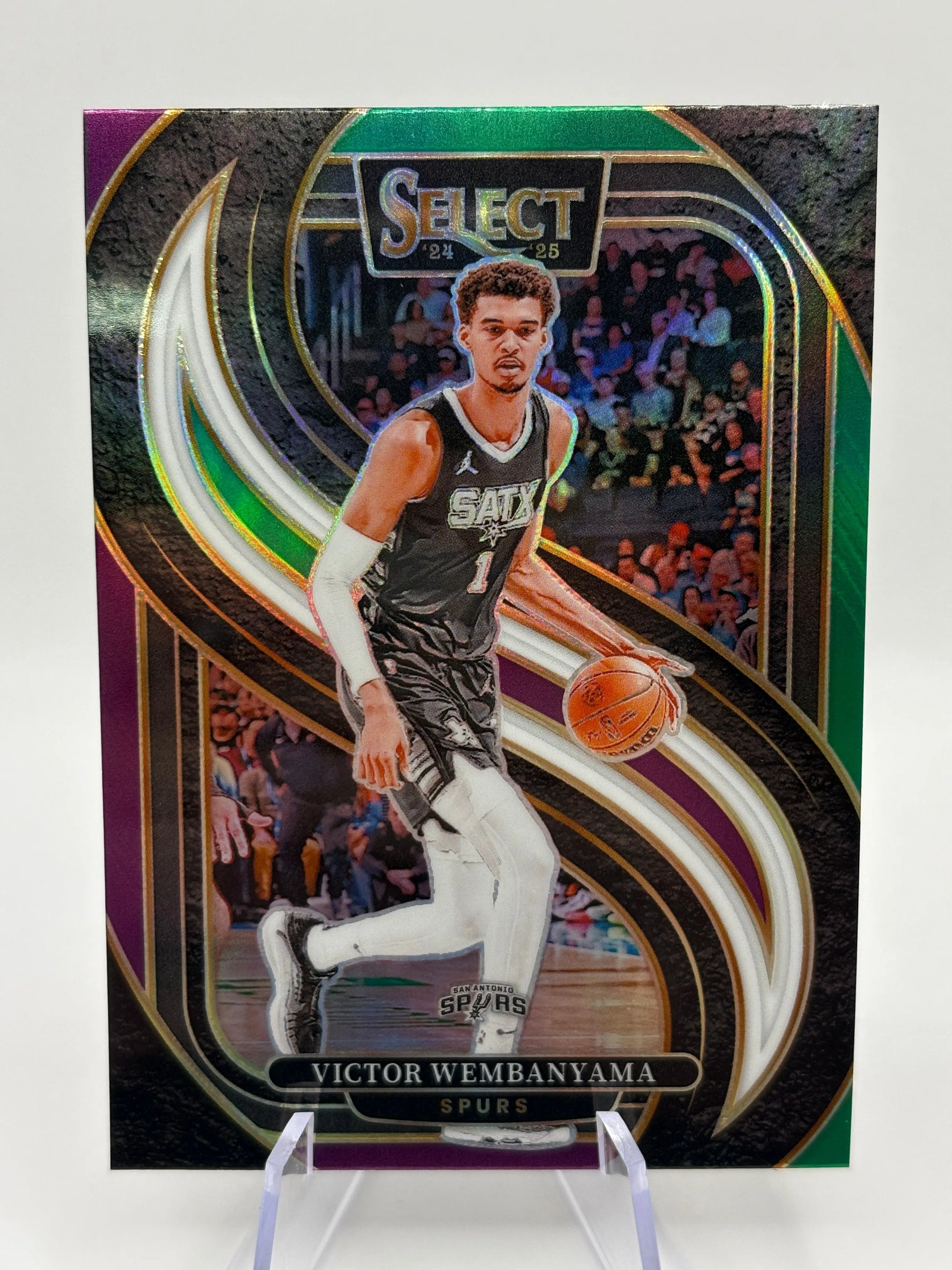 2024-25 Panini Select Victor Wembanyama #102 Premier Level Green White Purple FRENLY BRICKS - Open 7 Days