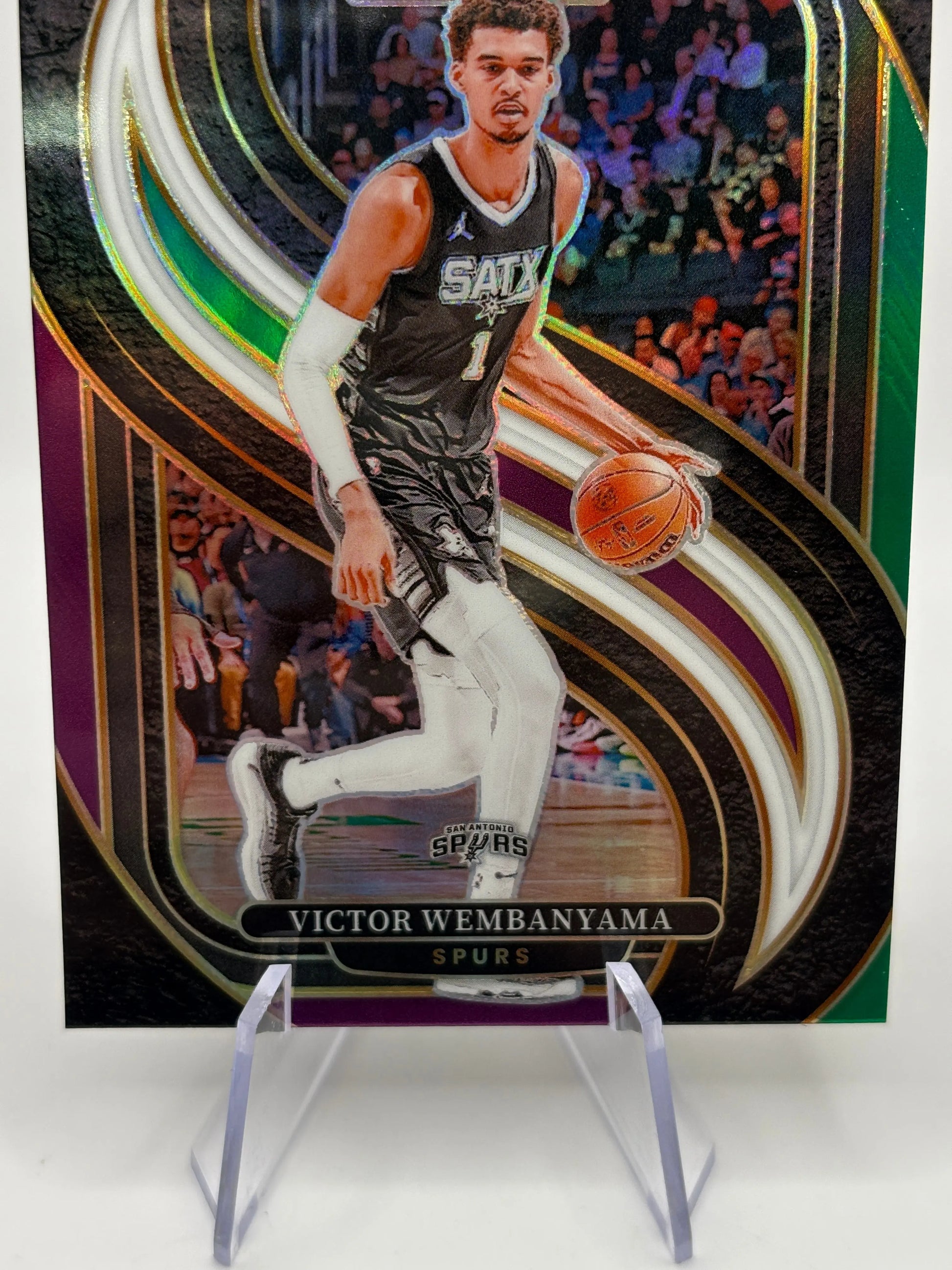 2024-25 Panini Select Victor Wembanyama #102 Premier Level Green White Purple FRENLY BRICKS - Open 7 Days