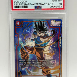 2024 DBS Fusion World - Son Goku FB01-139 Secret Rare Alt Art PSA 10 FRENLY BRICKS - Open 7 Days