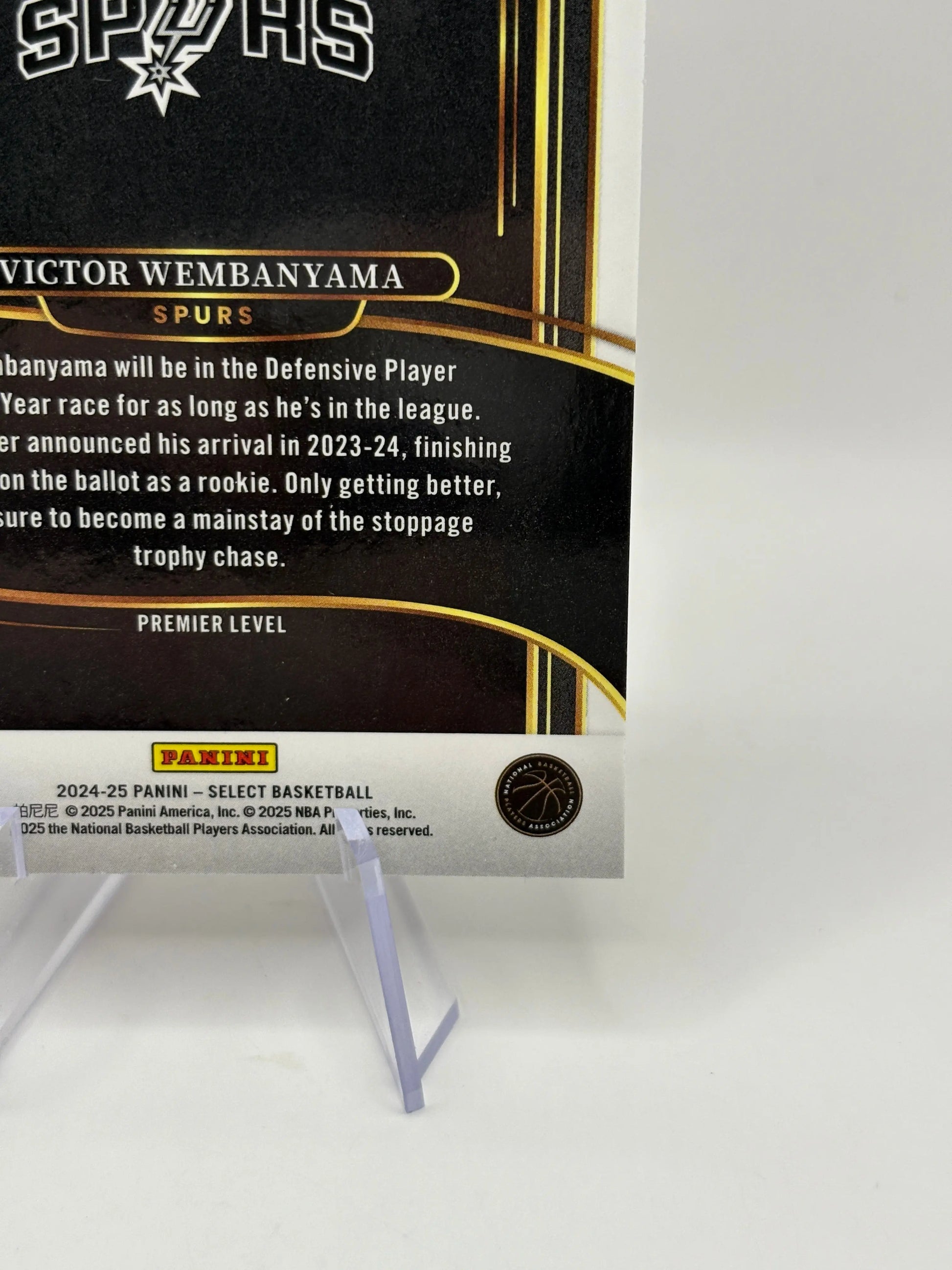 2024-25 Panini Select Victor Wembanyama #102 Premier Level Green White Purple FRENLY BRICKS - Open 7 Days